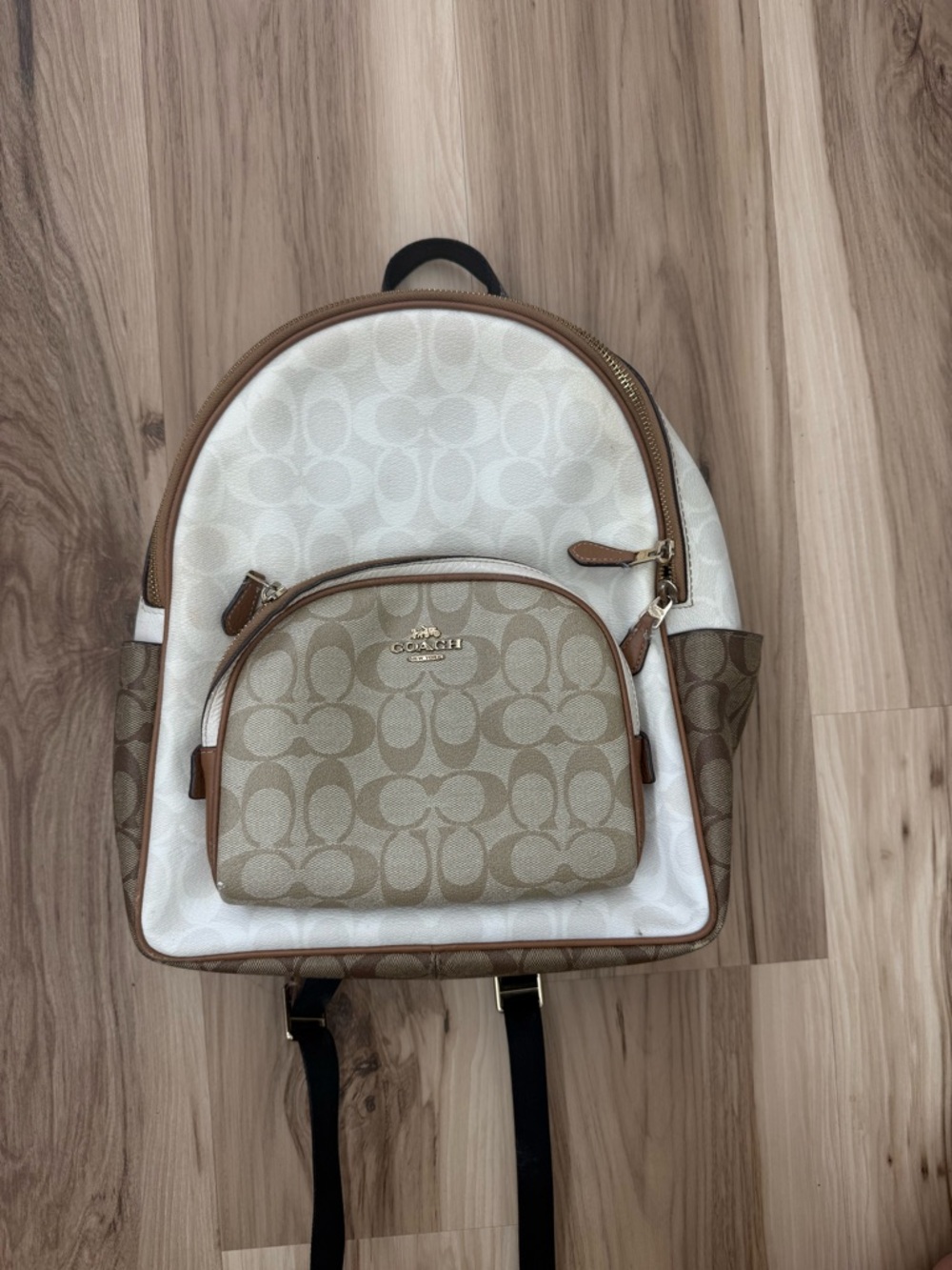 Coach Mini Backpack Cream